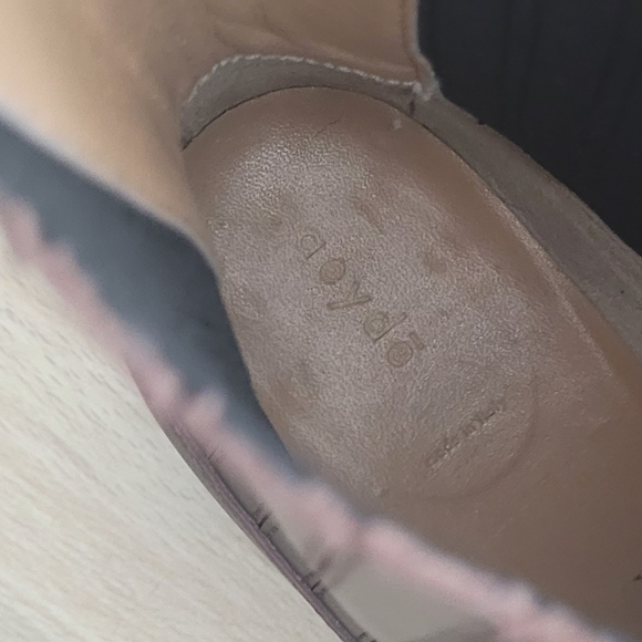 Aeyde Neil Leather Ankle Boots In Moka Calf Size 8 - Picture 7 of 10